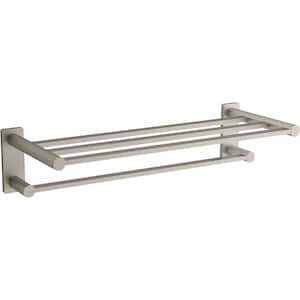 Allied Brass Waverly Place Collection 36 in. W Train Rack Towel Shelf in  Polished Nickel WP-HTL/36-5-PNI - The Home Depot