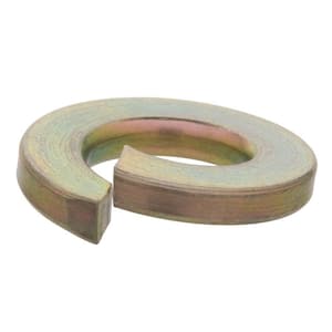 7/16 in. Yellow Zinc Lock Washer 2-Pieces