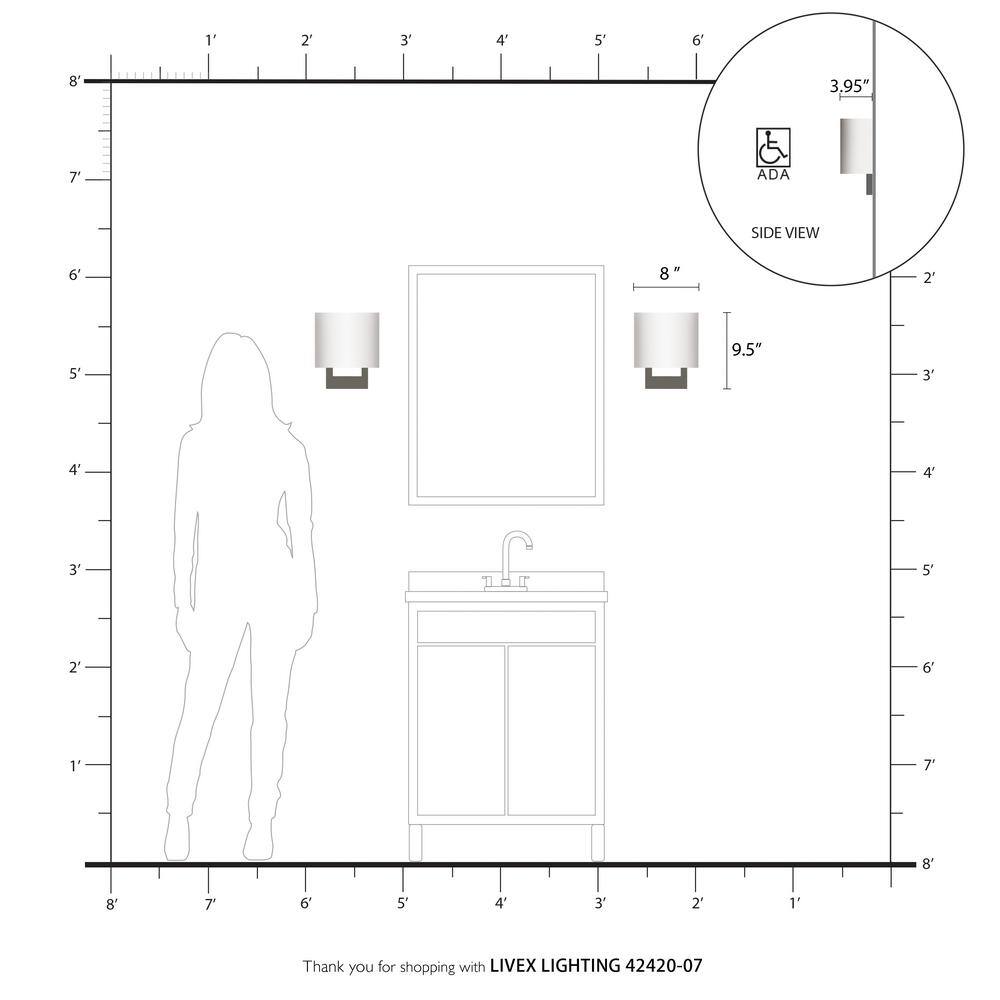 Hayworth Bronze 1-Light Dimmable Wall Sconce with Oatmeal Shade
