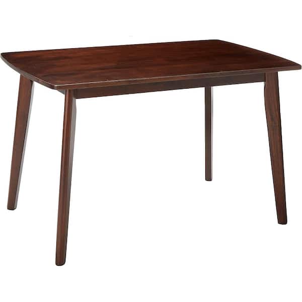 AOPSPS Shaye Dining Table, Walnut, 47.2 x 29.53 x 29.13