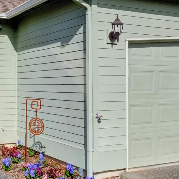 Designers Fountain - Waterbury 14.25 in. Autumn Gold 1-Light Outdoor Line Voltage Wall Sconce with No Bulb Included