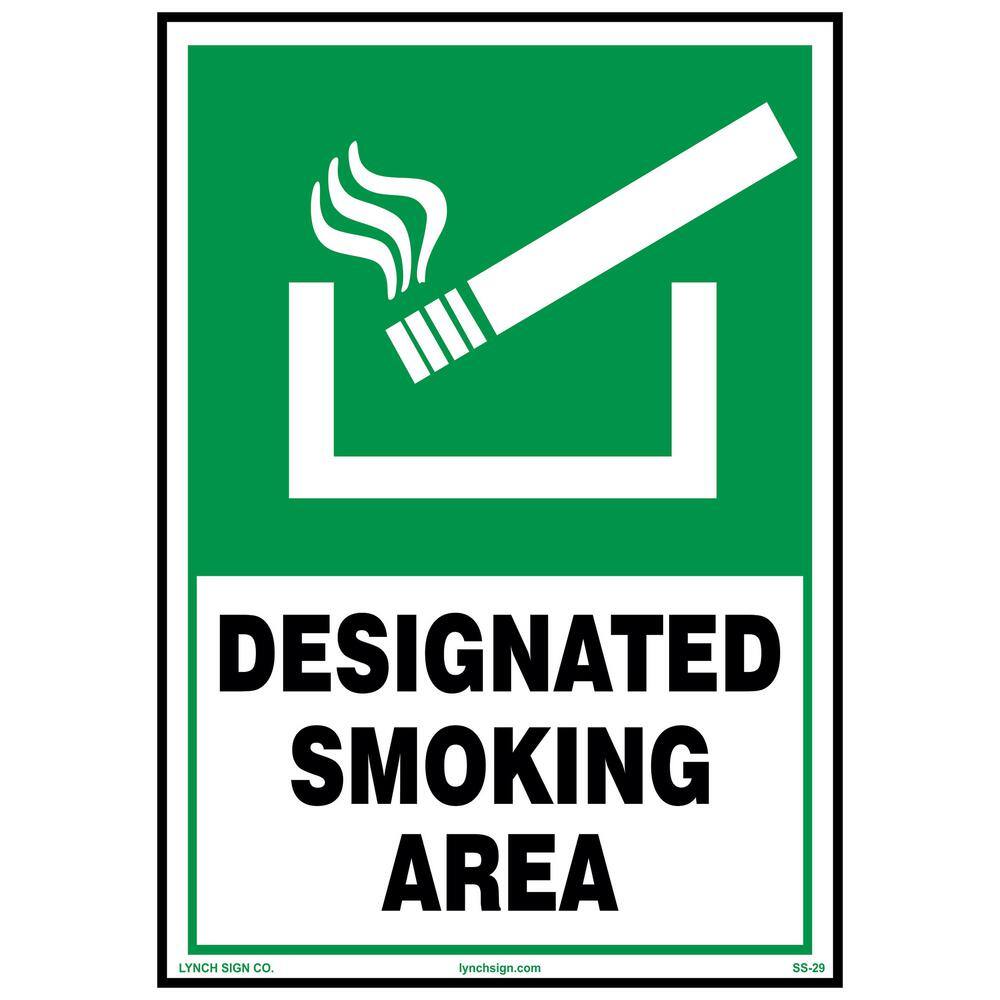 7 in. x 10 in. Designated Smoke Area Sign Printed on More Durable Longer-Lasting Thicker Styrene Plastic. price history on PriceWatchPro