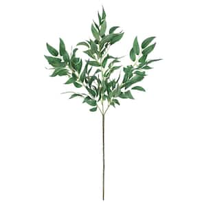 27 in. Artificial Willow Leaf Stem Plant Greenery Foliage Spray Branch (Set of 4)