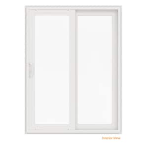 60 in. x 80 in. V-4500 White Vinyl Right-Hand Full Lite Sliding Patio Door