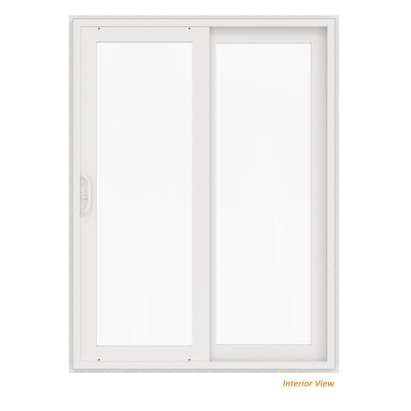 60 in. x 80 in. V-4500 White Vinyl Right-Hand Full Lite Sliding Patio Door