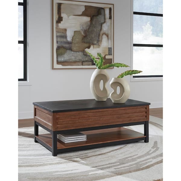 Signature DESIGN BY ASHLEY Kallari 48 in. Black and Dark Brown