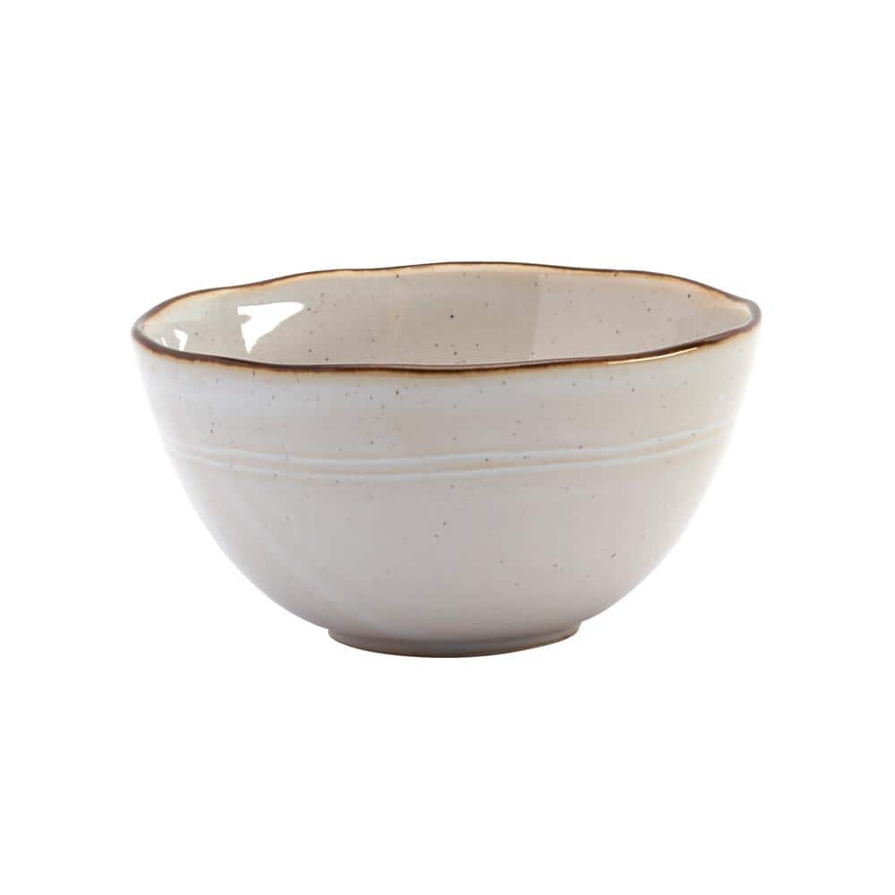 Geneva Speckled White Ceramic 16-Piece Dinnerware Set