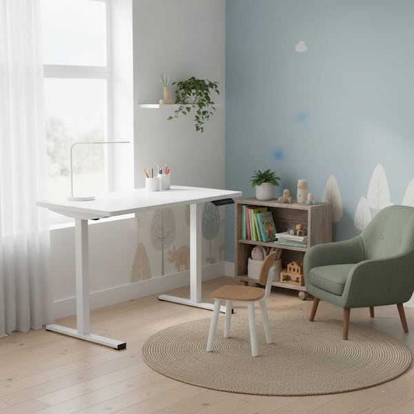 Homy Casa JKTLZQ 31 in. x 19in. Pure White and Snowy White