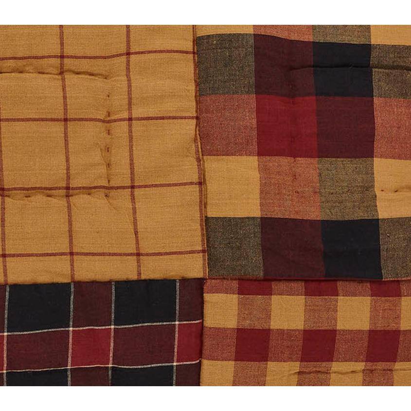 Connell King Burgundy Cotton Patchwork Quilted Sham