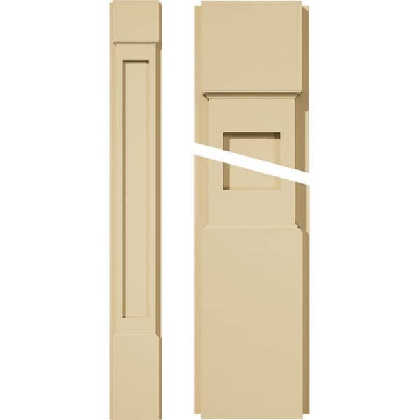 Ekena Millwork 2 in. D x 6 in. W x 48 in. L Primed Polyurethane Pilaster 1-Pack