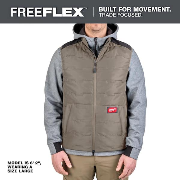 Men's Medium Brown FREEFLEX Lightweight Insulated Vest