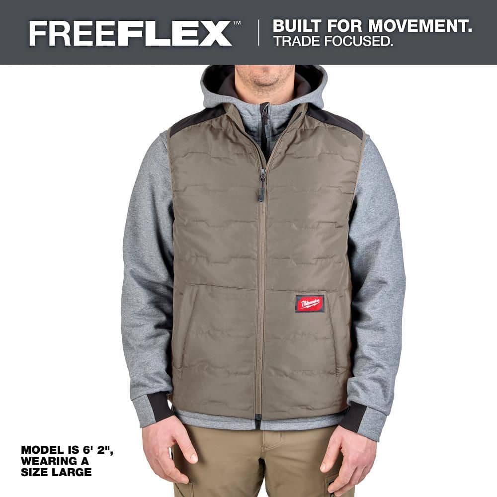 Men's X-Large Brown FREEFLEX Lightweight Insulated Vest price history on PriceWatchPro
