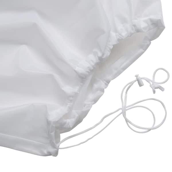 Mainstays White Polyester Mesh Laundry Bag with Drawstring Closure 24 x 36