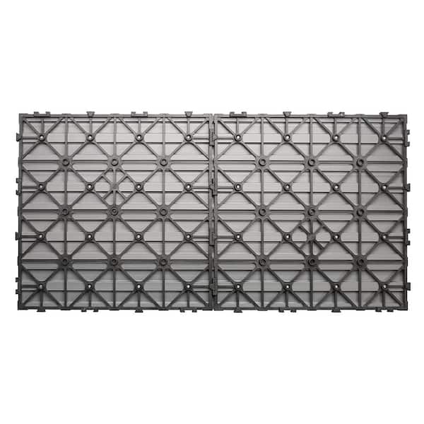 UltraShield Naturale 1 ft. x 2 ft. Quick Deck Outdoor Composite Deck Tile in Westminster Gray (20 sq. ft. Per Box)