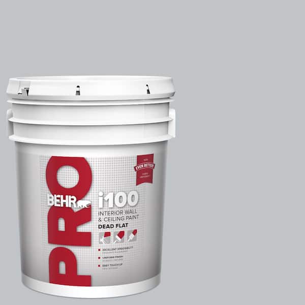 BEHR PRO 5 gal. #N510-2 Galactic Tint Dead Flat Interior Paint