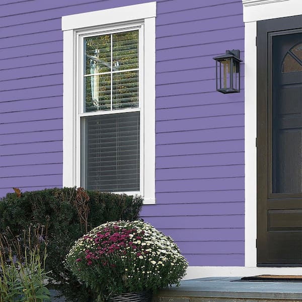 Glidden Premium 1 gal. PPG1247-6 Purple Rhapsody Flat Exterior
