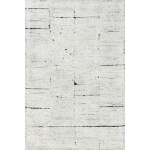 Arvin Olano Davos Tiled Wool Ivory 4 ft. x 6 ft. Area Rug