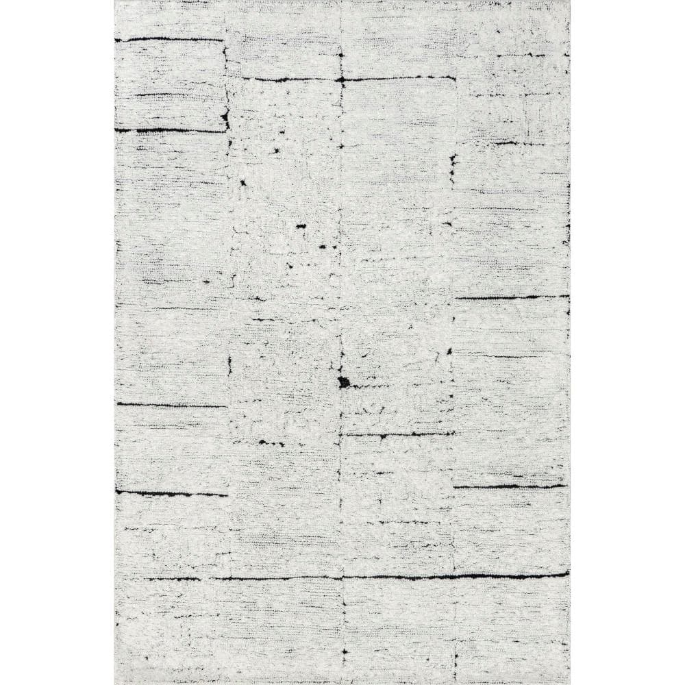 Davos Tiled Wool Ivory 5 ft. x 8 ft. Area Rug price history on PriceWatchPro