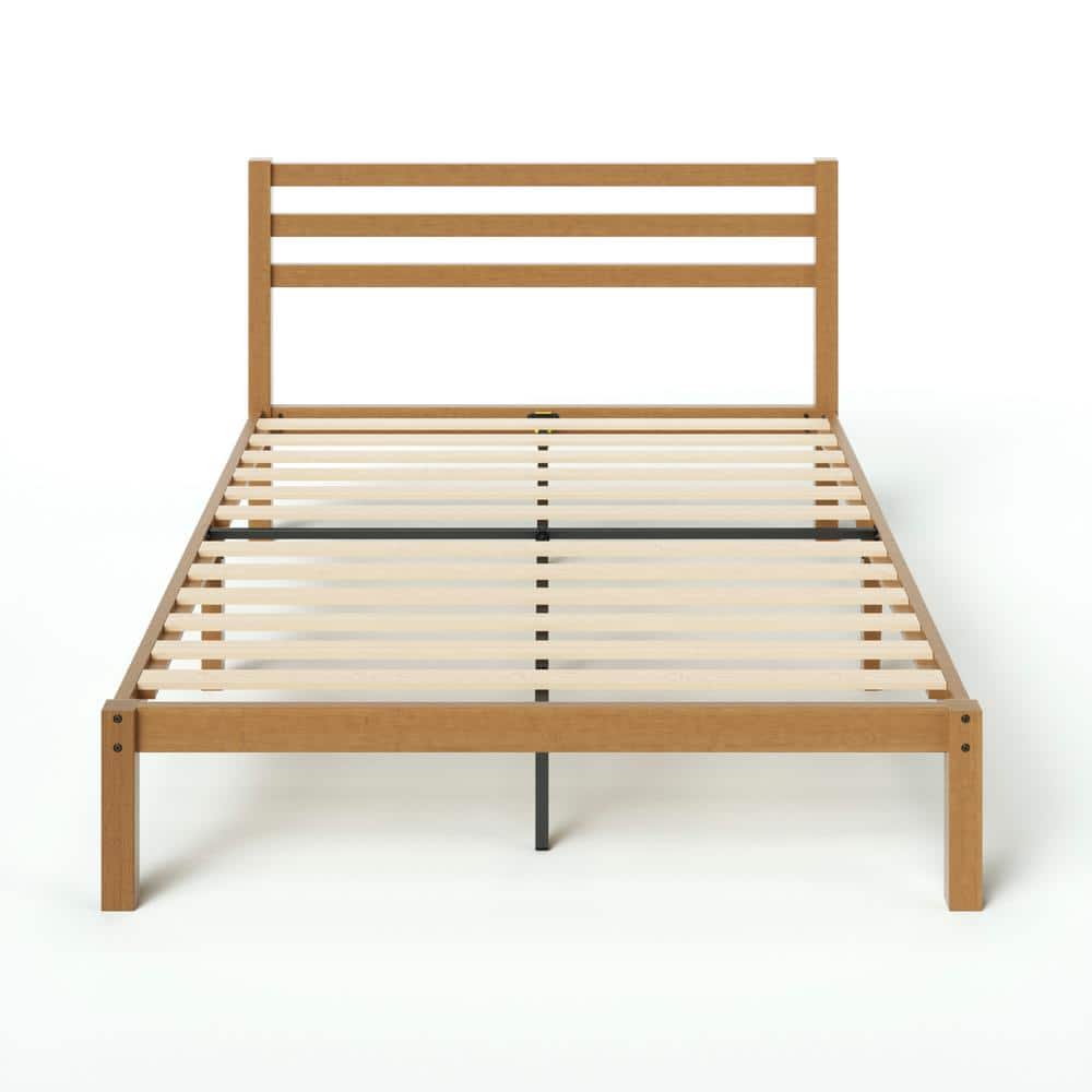 あ*お様 Bayou Zinus Maddie Brown Bamboo Frame King Platform Bed VAM-WIWWWO