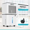 Elexnux 45 pt. 3,500 sq. ft. Intelligent Humidity Control Dehumidifier in  White with Bucket WXKJWBRY02 - The Home Depot