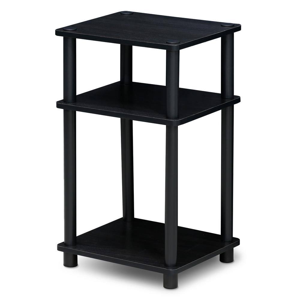 Americano Black Rectangular Wood End Table 2-Pack