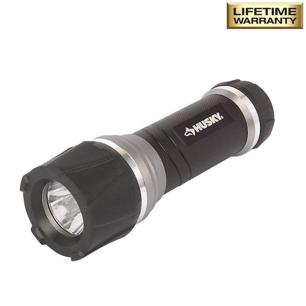 Husky - 200 Lumens LED Virtually Unbreakable Aluminum Flashlight
