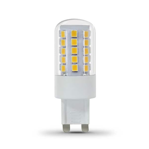 Minister Toestemming Belastingbetaler Feit Electric 40-Watt Equivalent Bright White (3000K) T4 G9 Bi-Pin Base  Decorative LED Light Bulb BP40G9/830/LED/HDRP - The Home Depot