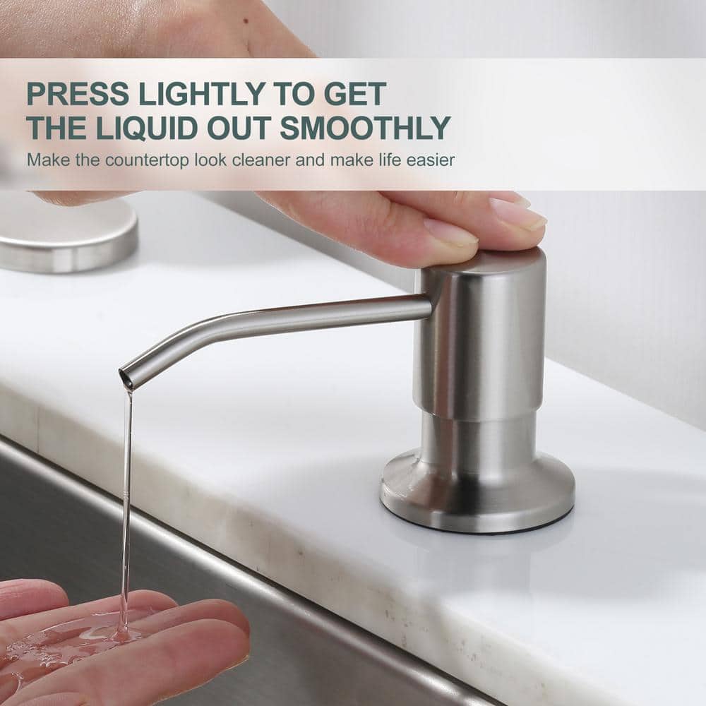 Brushed Nickel Single Handle Pull Down Kitchen Faucet with Spray