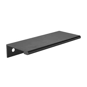 1 in. (25 mm) Brushed Black Contemporary Drawer Edge Pull 1 in. (25 mm) Brushed Black Contemporary Drawer Edge Pull