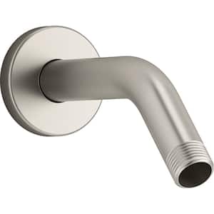 Statement Shower Arm and Flange in Vibrant Brushed Nickel