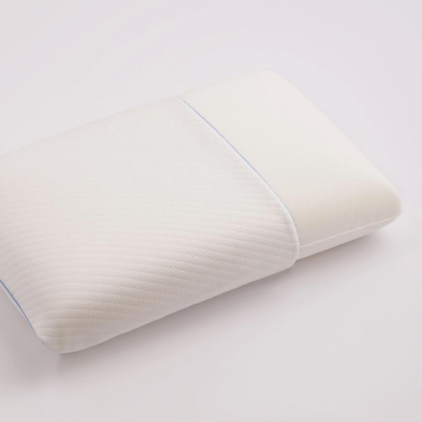 Neck Support Memory Foam Pillow - White, Knit, Tencel Lyocell | The Company Store