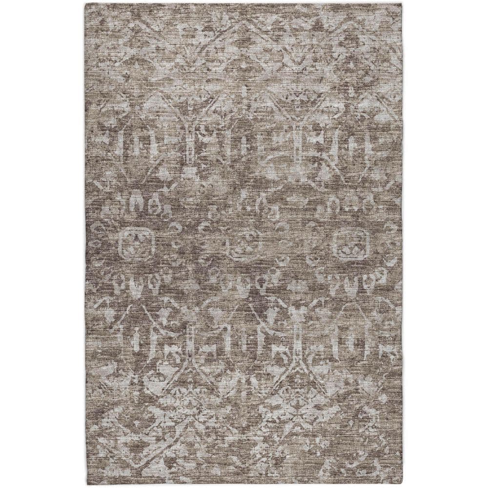 Dream Shag Premium Machine Washable Abstract ADS40 Brown 5 ft. x 7 ft. 6 in. Area Rug price history on PriceWatchPro