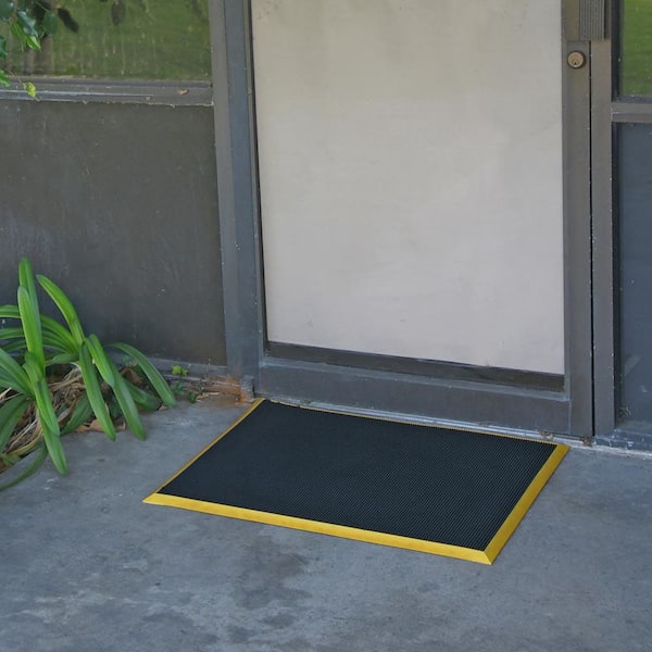 Mainstays Ridge Scraper Rubber Doormat 24 x 36 