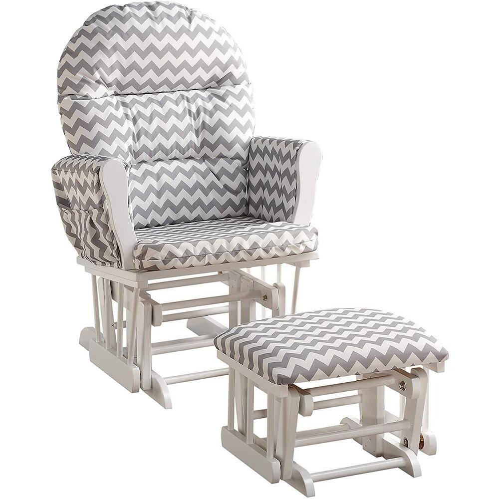 chevron nursery glider