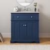 Home Decorators Collection Fremont 32 in. Single Sink Freestanding Navy ...