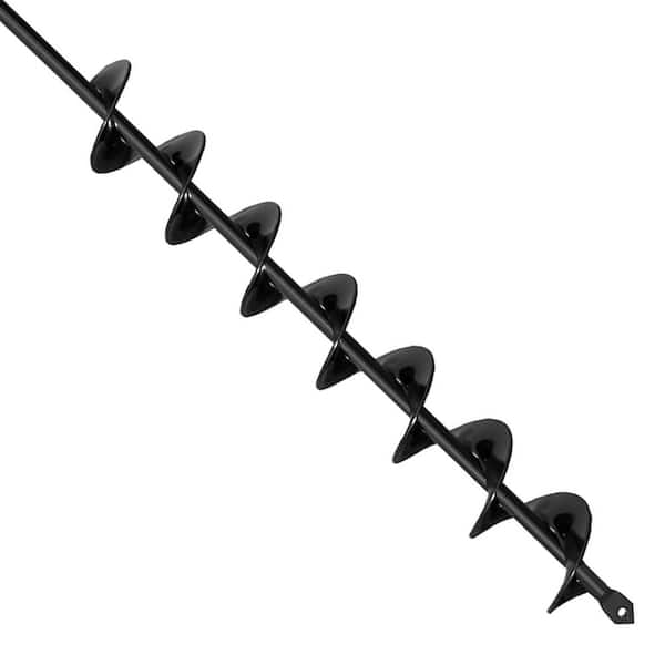 KIWDZFU 2 x 32 Heavy-Duty Auger Drill Bit for Planting Bulbs and Garden Use with 3/8 Hex Drive, Extra Long for Easy Digging