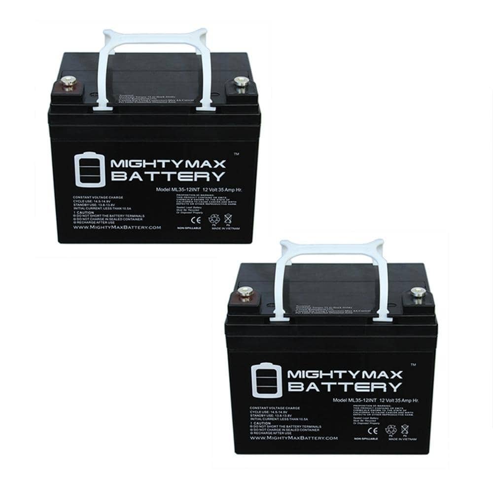 MIGHTY MAX BATTERY 12V 35AH INT Battery Replaces Pride Mobility Jazzy 1113 - 2 Pack -  MAX3848154