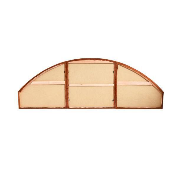 Terracotta Velvet Arched Queen Sound Reducing Headboard