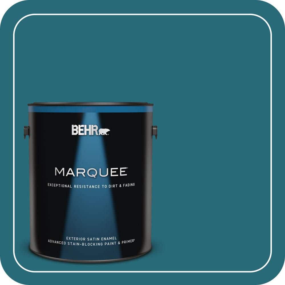 1 gal. #M470-7 Blue Stream Satin Enamel Exterior Paint & Primer price history on PriceWatchPro