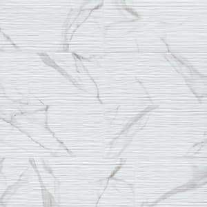 Dymo Statuary Stripe White 12 in. x 24 in. Glossy Ceramic Wall Tile (960 sq. ft./Pallet)