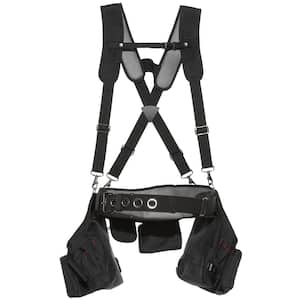 Black Framer's Tool Belt with Suspenders