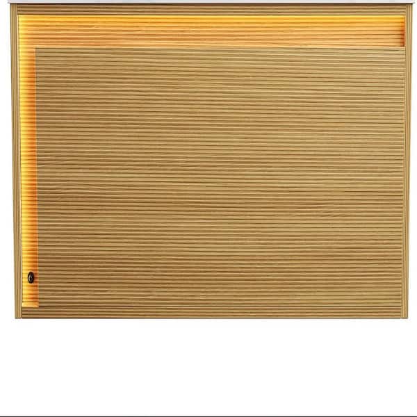 35 in. W x 20 in. D x 16 in. H Bath Vanity Cabinet without Top in Light Oak