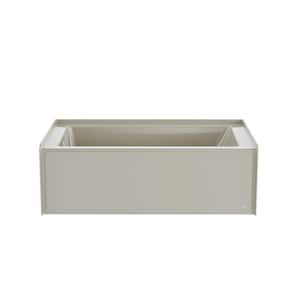 PROJECTA 60 in. x 36 in. Skirted Whirlpool Bathtub with Heater with Left Drain in Oyster