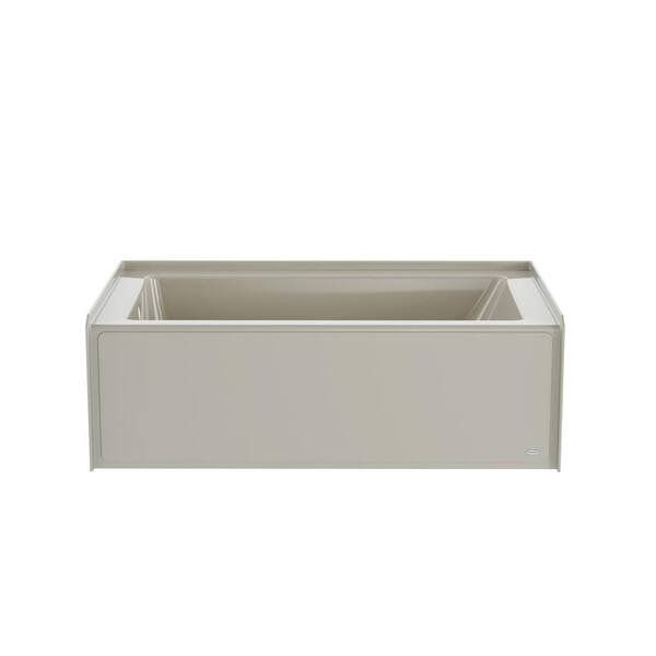 Jacuzzi PROJECTA 60 in. x 36 in. Skirted Whirlpool Bathtub with Heater with Left Drain in Oyster
