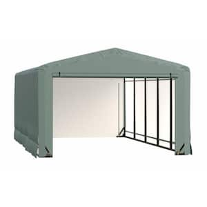 Sheltertube 12 ft. x 27 ft. x 8 ft. Green Garage