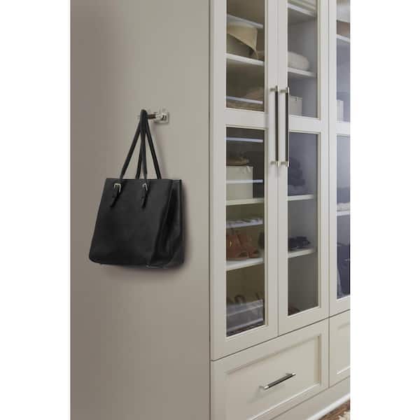 Esquire 8 in. (203mm) Modern Satin Nickel/Oil-Rubbed Bronze Bar Cabinet Pull