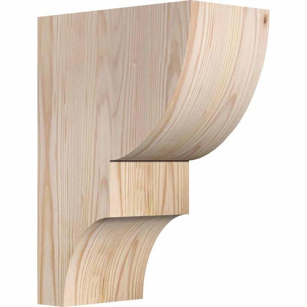 Ekena Millwork 5-1/2 in. x 10 in. x 14 in. Douglas Fir Ridgewood Smooth Corbel