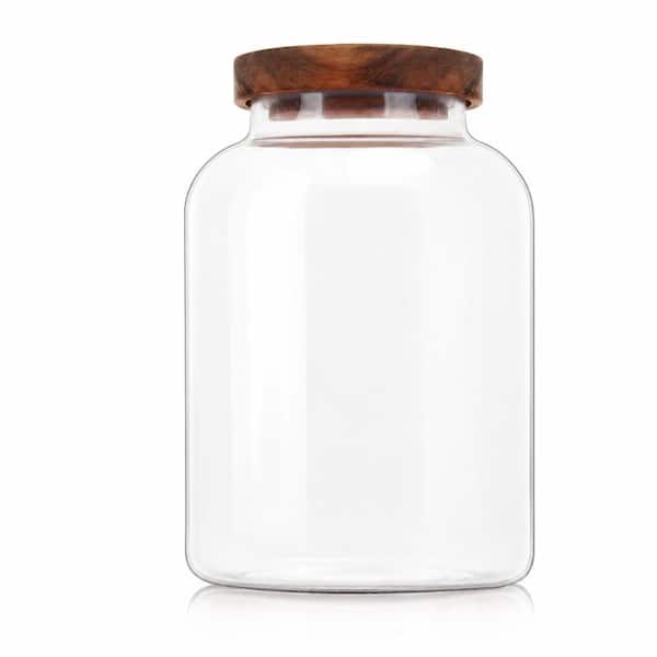 74 oz Glass Bath Salt Jar with Lid and Scoop for Bathroom Storage in Bath Accessories and Decor for home