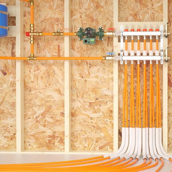 Sharkbite 1 2 In X 100 Ft Coil Oxygen Barrier Radiant Heating Pex Pipe U860o100 The Home Depot