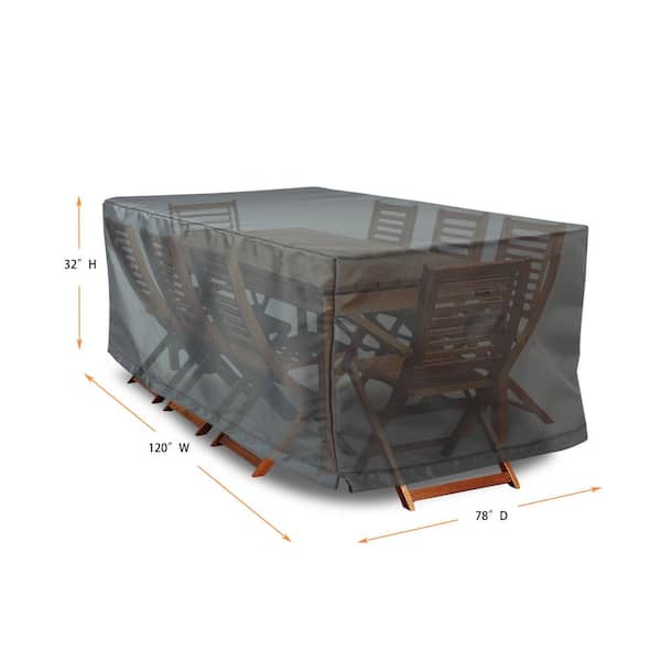 Astella Titanium Shield Outdoor Rectangle Dining Set Cover